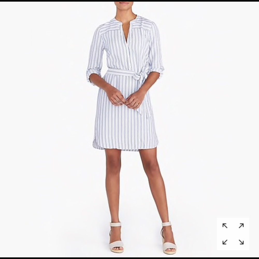 J Crew Mercantile Stripe Shirtdress dress M NWT